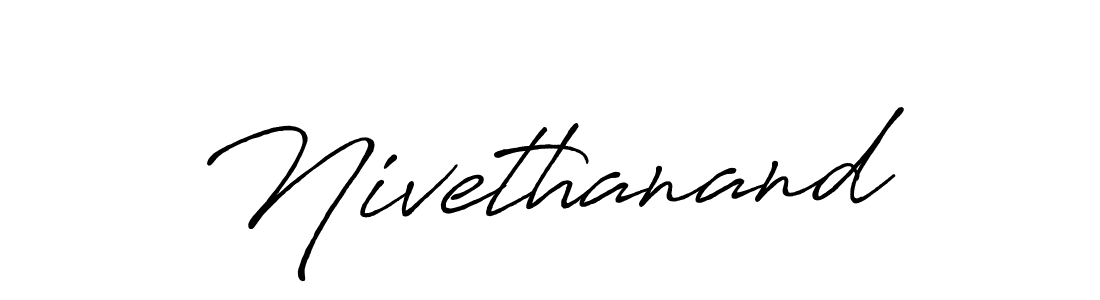 Make a beautiful signature design for name Nivethanand. With this signature (Antro_Vectra_Bolder) style, you can create a handwritten signature for free. Nivethanand signature style 7 images and pictures png