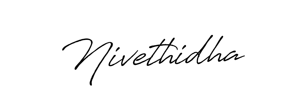 Also we have Nivethidha name is the best signature style. Create professional handwritten signature collection using Antro_Vectra_Bolder autograph style. Nivethidha signature style 7 images and pictures png