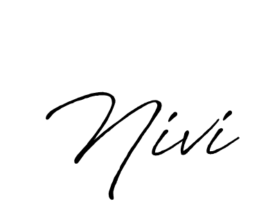 Design your own signature with our free online signature maker. With this signature software, you can create a handwritten (Antro_Vectra_Bolder) signature for name Nivi. Nivi signature style 7 images and pictures png