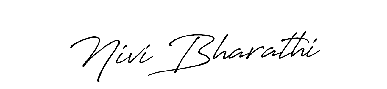 Similarly Antro_Vectra_Bolder is the best handwritten signature design. Signature creator online .You can use it as an online autograph creator for name Nivi Bharathi. Nivi Bharathi signature style 7 images and pictures png