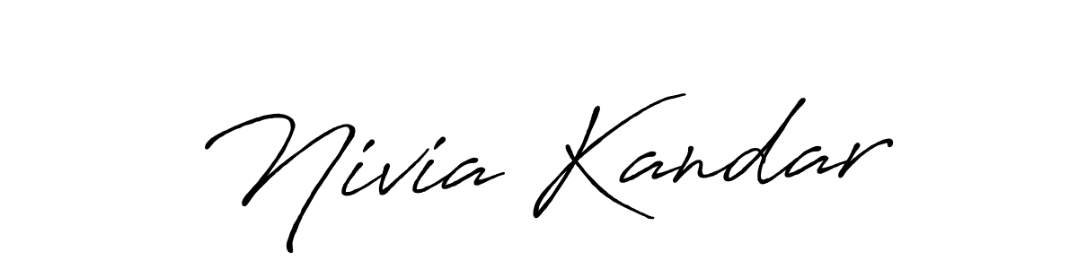 Check out images of Autograph of Nivia Kandar name. Actor Nivia Kandar Signature Style. Antro_Vectra_Bolder is a professional sign style online. Nivia Kandar signature style 7 images and pictures png