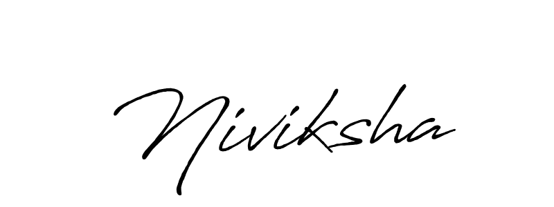 Once you've used our free online signature maker to create your best signature Antro_Vectra_Bolder style, it's time to enjoy all of the benefits that Niviksha name signing documents. Niviksha signature style 7 images and pictures png