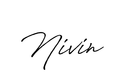 It looks lik you need a new signature style for name Nivin. Design unique handwritten (Antro_Vectra_Bolder) signature with our free signature maker in just a few clicks. Nivin signature style 7 images and pictures png