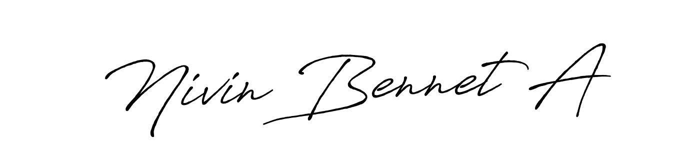 Once you've used our free online signature maker to create your best signature Antro_Vectra_Bolder style, it's time to enjoy all of the benefits that Nivin Bennet A name signing documents. Nivin Bennet A signature style 7 images and pictures png