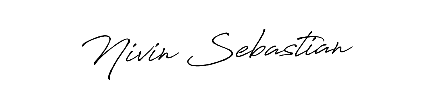 Antro_Vectra_Bolder is a professional signature style that is perfect for those who want to add a touch of class to their signature. It is also a great choice for those who want to make their signature more unique. Get Nivin Sebastian name to fancy signature for free. Nivin Sebastian signature style 7 images and pictures png