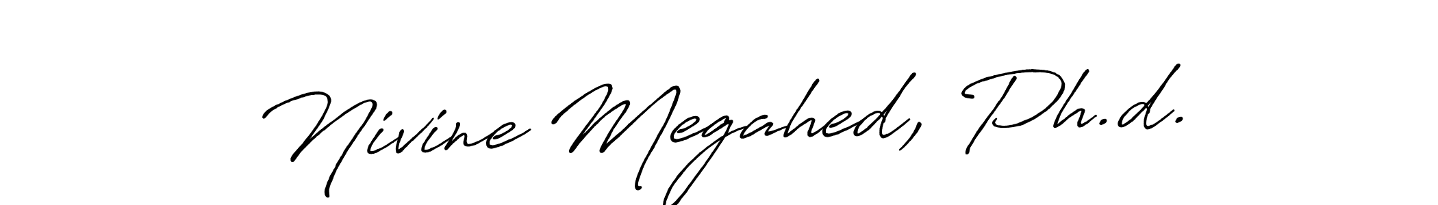 Also You can easily find your signature by using the search form. We will create Nivine Megahed, Ph.d. name handwritten signature images for you free of cost using Antro_Vectra_Bolder sign style. Nivine Megahed, Ph.d. signature style 7 images and pictures png