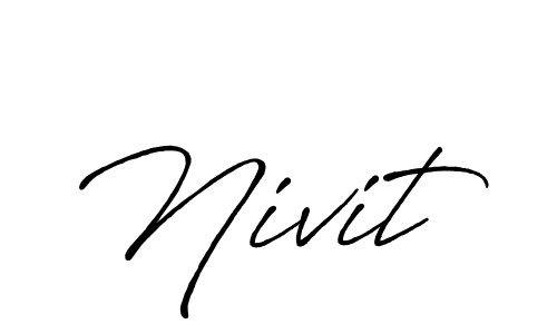 Design your own signature with our free online signature maker. With this signature software, you can create a handwritten (Antro_Vectra_Bolder) signature for name Nivit. Nivit signature style 7 images and pictures png