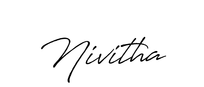 if you are searching for the best signature style for your name Nivitha. so please give up your signature search. here we have designed multiple signature styles  using Antro_Vectra_Bolder. Nivitha signature style 7 images and pictures png