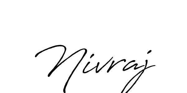 Design your own signature with our free online signature maker. With this signature software, you can create a handwritten (Antro_Vectra_Bolder) signature for name Nivraj. Nivraj signature style 7 images and pictures png