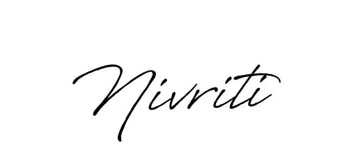 Similarly Antro_Vectra_Bolder is the best handwritten signature design. Signature creator online .You can use it as an online autograph creator for name Nivriti. Nivriti signature style 7 images and pictures png