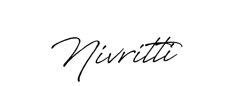 Also You can easily find your signature by using the search form. We will create Nivritti name handwritten signature images for you free of cost using Antro_Vectra_Bolder sign style. Nivritti signature style 7 images and pictures png