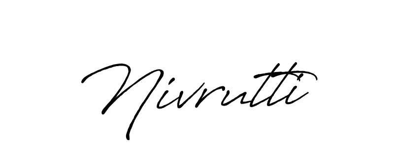 How to Draw Nivrutti signature style? Antro_Vectra_Bolder is a latest design signature styles for name Nivrutti. Nivrutti signature style 7 images and pictures png