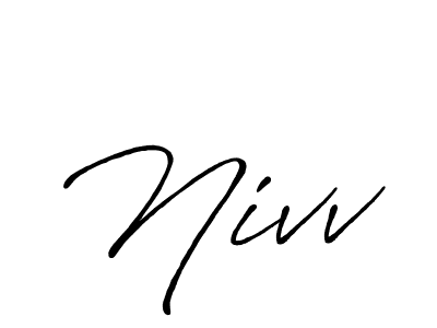 if you are searching for the best signature style for your name Nivv. so please give up your signature search. here we have designed multiple signature styles  using Antro_Vectra_Bolder. Nivv signature style 7 images and pictures png