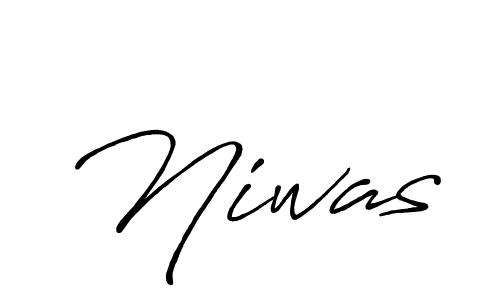 How to make Niwas name signature. Use Antro_Vectra_Bolder style for creating short signs online. This is the latest handwritten sign. Niwas signature style 7 images and pictures png