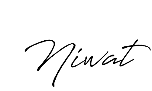Design your own signature with our free online signature maker. With this signature software, you can create a handwritten (Antro_Vectra_Bolder) signature for name Niwat. Niwat signature style 7 images and pictures png