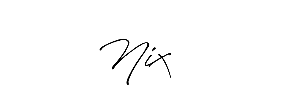 Also we have Nix ❤️ name is the best signature style. Create professional handwritten signature collection using Antro_Vectra_Bolder autograph style. Nix ❤️ signature style 7 images and pictures png