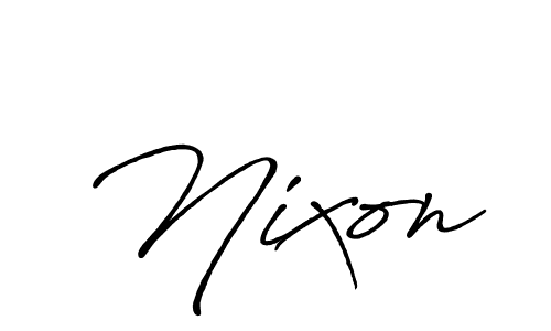 Make a beautiful signature design for name Nixon. Use this online signature maker to create a handwritten signature for free. Nixon signature style 7 images and pictures png