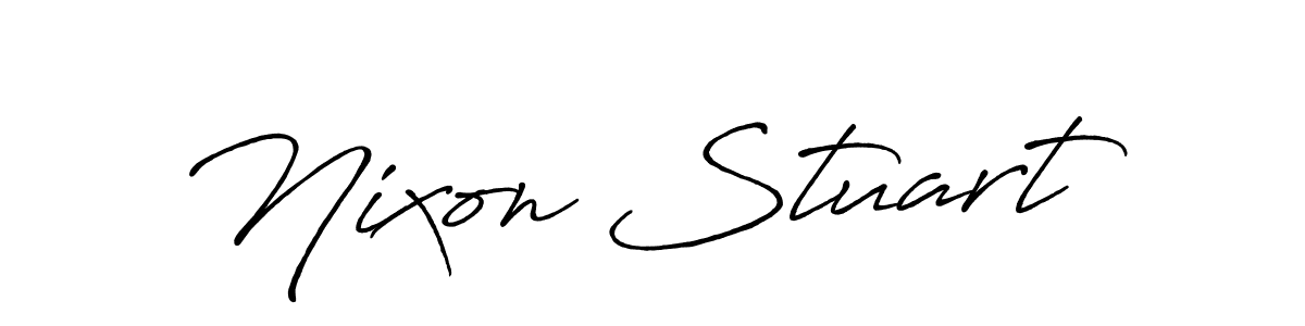 if you are searching for the best signature style for your name Nixon Stuart. so please give up your signature search. here we have designed multiple signature styles  using Antro_Vectra_Bolder. Nixon Stuart signature style 7 images and pictures png