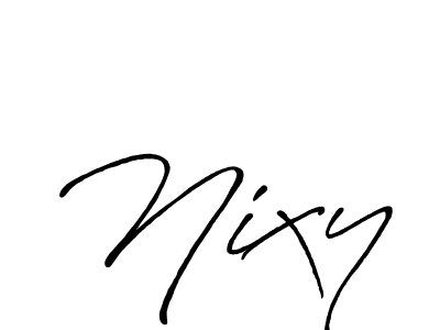 Also You can easily find your signature by using the search form. We will create Nixy name handwritten signature images for you free of cost using Antro_Vectra_Bolder sign style. Nixy signature style 7 images and pictures png