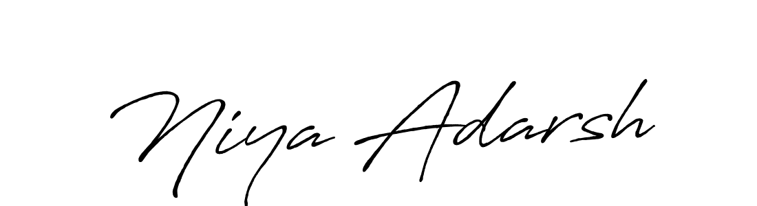 How to make Niya Adarsh signature? Antro_Vectra_Bolder is a professional autograph style. Create handwritten signature for Niya Adarsh name. Niya Adarsh signature style 7 images and pictures png