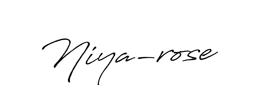 It looks lik you need a new signature style for name Niya-rose. Design unique handwritten (Antro_Vectra_Bolder) signature with our free signature maker in just a few clicks. Niya-rose signature style 7 images and pictures png