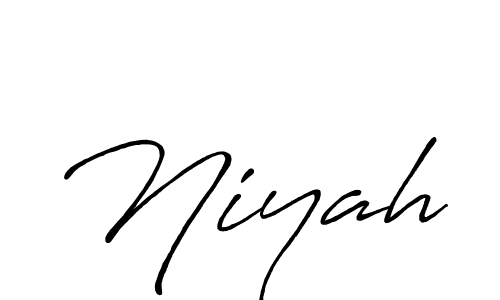 Also we have Niyah name is the best signature style. Create professional handwritten signature collection using Antro_Vectra_Bolder autograph style. Niyah signature style 7 images and pictures png