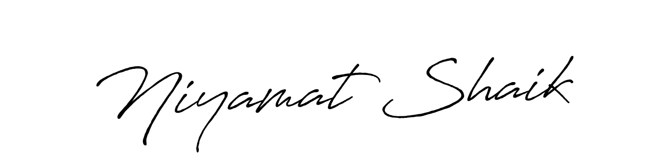 The best way (Antro_Vectra_Bolder) to make a short signature is to pick only two or three words in your name. The name Niyamat Shaik include a total of six letters. For converting this name. Niyamat Shaik signature style 7 images and pictures png