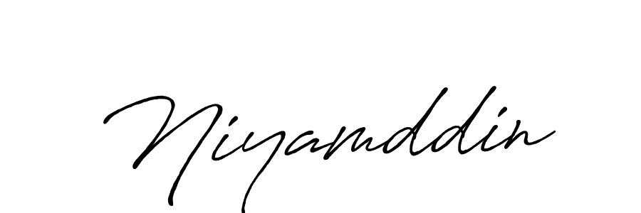 Create a beautiful signature design for name Niyamddin. With this signature (Antro_Vectra_Bolder) fonts, you can make a handwritten signature for free. Niyamddin signature style 7 images and pictures png