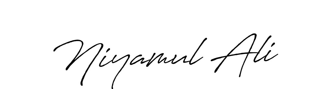 Design your own signature with our free online signature maker. With this signature software, you can create a handwritten (Antro_Vectra_Bolder) signature for name Niyamul Ali. Niyamul Ali signature style 7 images and pictures png