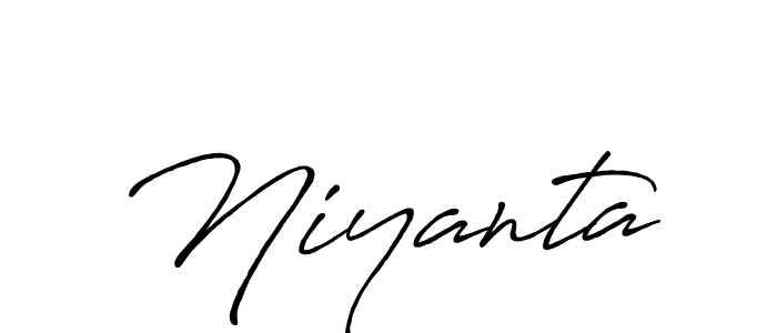Use a signature maker to create a handwritten signature online. With this signature software, you can design (Antro_Vectra_Bolder) your own signature for name Niyanta. Niyanta signature style 7 images and pictures png