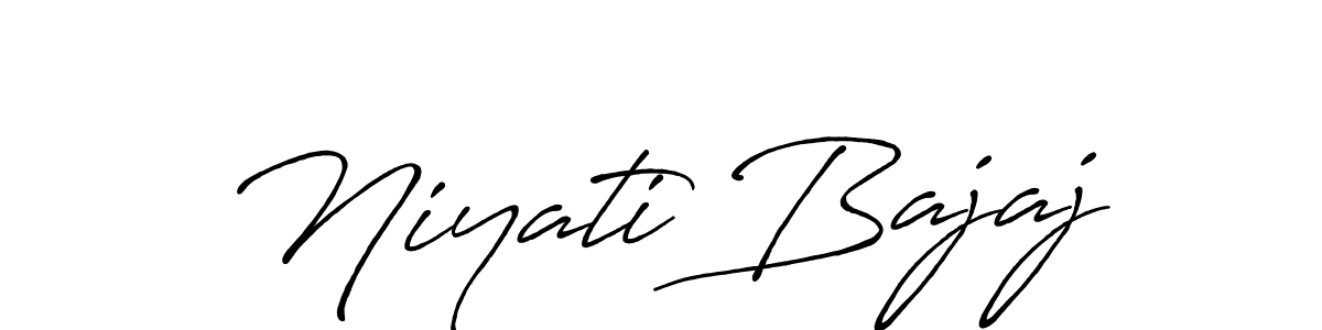 The best way (Antro_Vectra_Bolder) to make a short signature is to pick only two or three words in your name. The name Niyati Bajaj include a total of six letters. For converting this name. Niyati Bajaj signature style 7 images and pictures png