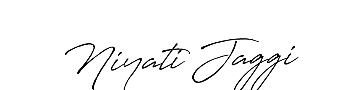 How to make Niyati Jaggi name signature. Use Antro_Vectra_Bolder style for creating short signs online. This is the latest handwritten sign. Niyati Jaggi signature style 7 images and pictures png