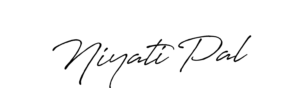 Niyati Pal stylish signature style. Best Handwritten Sign (Antro_Vectra_Bolder) for my name. Handwritten Signature Collection Ideas for my name Niyati Pal. Niyati Pal signature style 7 images and pictures png