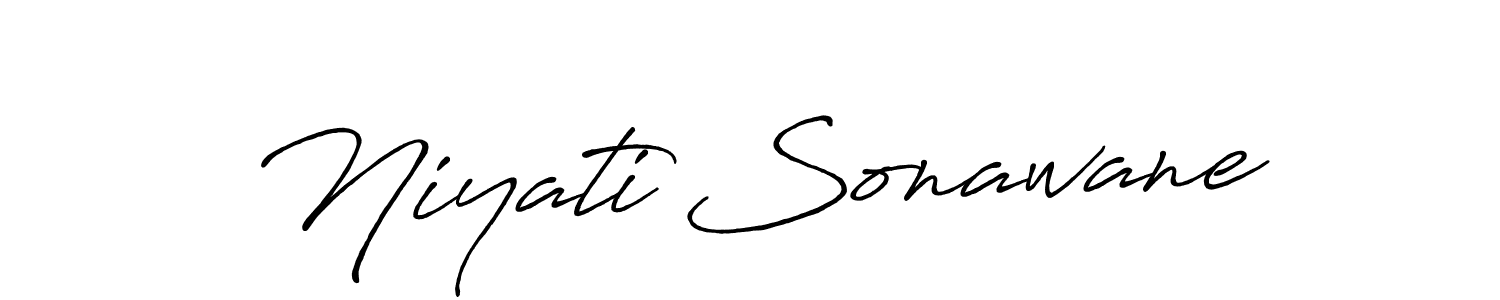 Design your own signature with our free online signature maker. With this signature software, you can create a handwritten (Antro_Vectra_Bolder) signature for name Niyati Sonawane. Niyati Sonawane signature style 7 images and pictures png