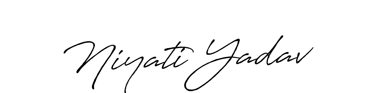 Antro_Vectra_Bolder is a professional signature style that is perfect for those who want to add a touch of class to their signature. It is also a great choice for those who want to make their signature more unique. Get Niyati Yadav name to fancy signature for free. Niyati Yadav signature style 7 images and pictures png