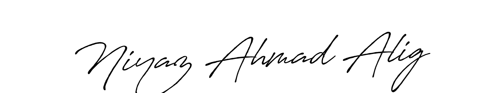 You can use this online signature creator to create a handwritten signature for the name Niyaz Ahmad Alig. This is the best online autograph maker. Niyaz Ahmad Alig signature style 7 images and pictures png