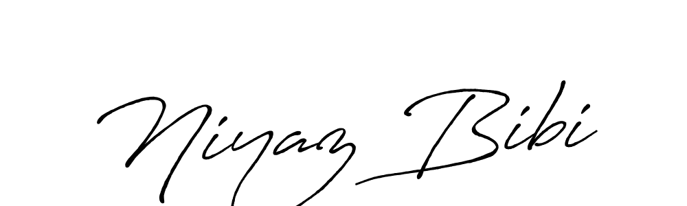 Use a signature maker to create a handwritten signature online. With this signature software, you can design (Antro_Vectra_Bolder) your own signature for name Niyaz Bibi. Niyaz Bibi signature style 7 images and pictures png