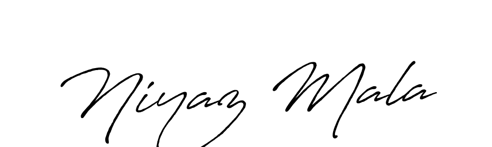 Also You can easily find your signature by using the search form. We will create Niyaz Mala name handwritten signature images for you free of cost using Antro_Vectra_Bolder sign style. Niyaz Mala signature style 7 images and pictures png