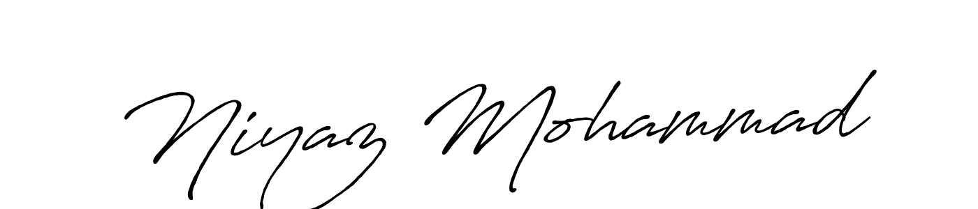 Niyaz Mohammad stylish signature style. Best Handwritten Sign (Antro_Vectra_Bolder) for my name. Handwritten Signature Collection Ideas for my name Niyaz Mohammad. Niyaz Mohammad signature style 7 images and pictures png