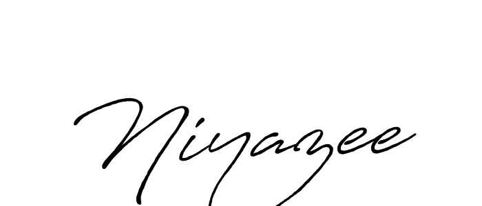 Use a signature maker to create a handwritten signature online. With this signature software, you can design (Antro_Vectra_Bolder) your own signature for name Niyazee. Niyazee signature style 7 images and pictures png