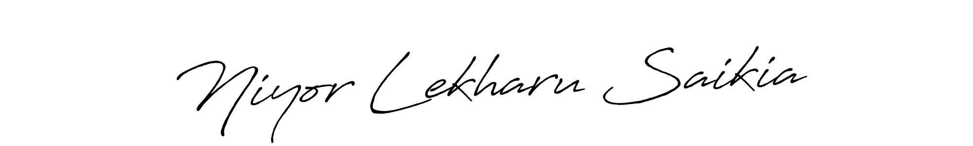 Also You can easily find your signature by using the search form. We will create Niyor Lekharu Saikia name handwritten signature images for you free of cost using Antro_Vectra_Bolder sign style. Niyor Lekharu Saikia signature style 7 images and pictures png