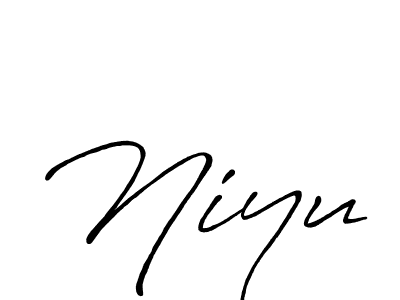 Also we have Niyu name is the best signature style. Create professional handwritten signature collection using Antro_Vectra_Bolder autograph style. Niyu signature style 7 images and pictures png