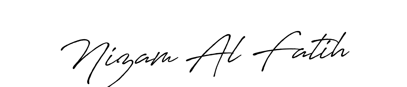 Nizam Al Fatih stylish signature style. Best Handwritten Sign (Antro_Vectra_Bolder) for my name. Handwritten Signature Collection Ideas for my name Nizam Al Fatih. Nizam Al Fatih signature style 7 images and pictures png