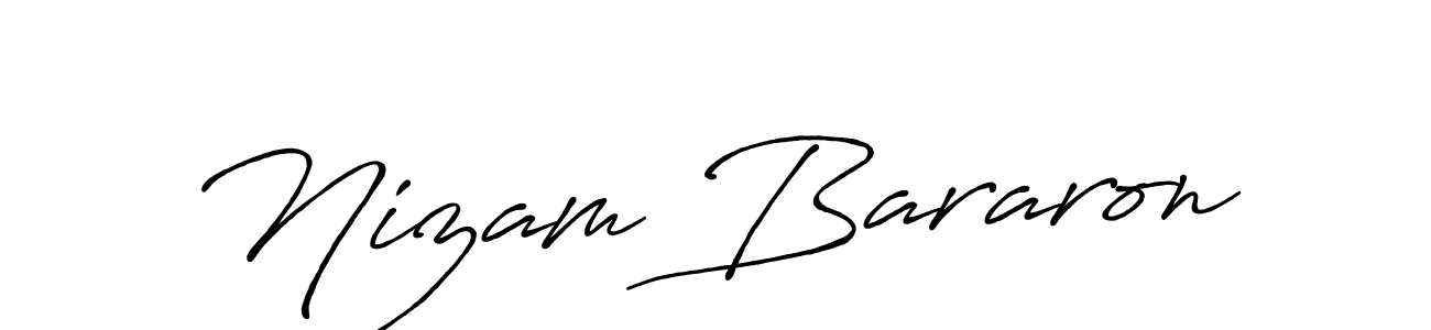 Nizam Bararon stylish signature style. Best Handwritten Sign (Antro_Vectra_Bolder) for my name. Handwritten Signature Collection Ideas for my name Nizam Bararon. Nizam Bararon signature style 7 images and pictures png