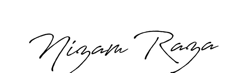 Design your own signature with our free online signature maker. With this signature software, you can create a handwritten (Antro_Vectra_Bolder) signature for name Nizam Raza. Nizam Raza signature style 7 images and pictures png