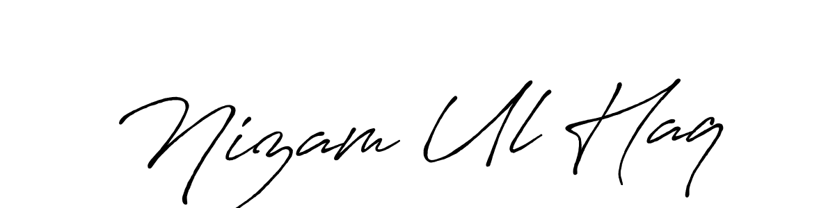 It looks lik you need a new signature style for name Nizam Ul Haq. Design unique handwritten (Antro_Vectra_Bolder) signature with our free signature maker in just a few clicks. Nizam Ul Haq signature style 7 images and pictures png