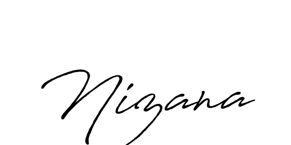 Make a beautiful signature design for name Nizana. Use this online signature maker to create a handwritten signature for free. Nizana signature style 7 images and pictures png