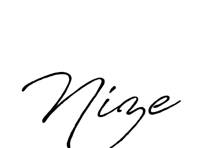 How to Draw Nize signature style? Antro_Vectra_Bolder is a latest design signature styles for name Nize. Nize signature style 7 images and pictures png