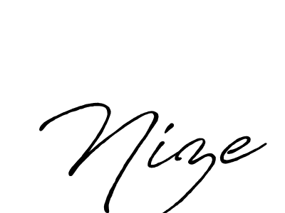 Once you've used our free online signature maker to create your best signature Antro_Vectra_Bolder style, it's time to enjoy all of the benefits that Nize name signing documents. Nize signature style 7 images and pictures png