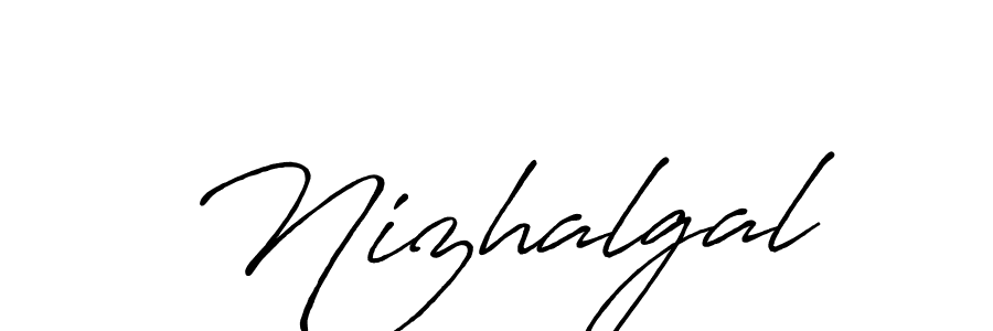 It looks lik you need a new signature style for name Nizhalgal. Design unique handwritten (Antro_Vectra_Bolder) signature with our free signature maker in just a few clicks. Nizhalgal signature style 7 images and pictures png